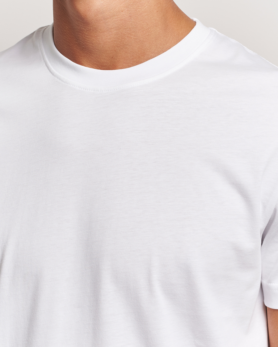 Herre | T-Shirts | Tiger of Sweden | Dillan Crew Neck T-Shirt Pure White
