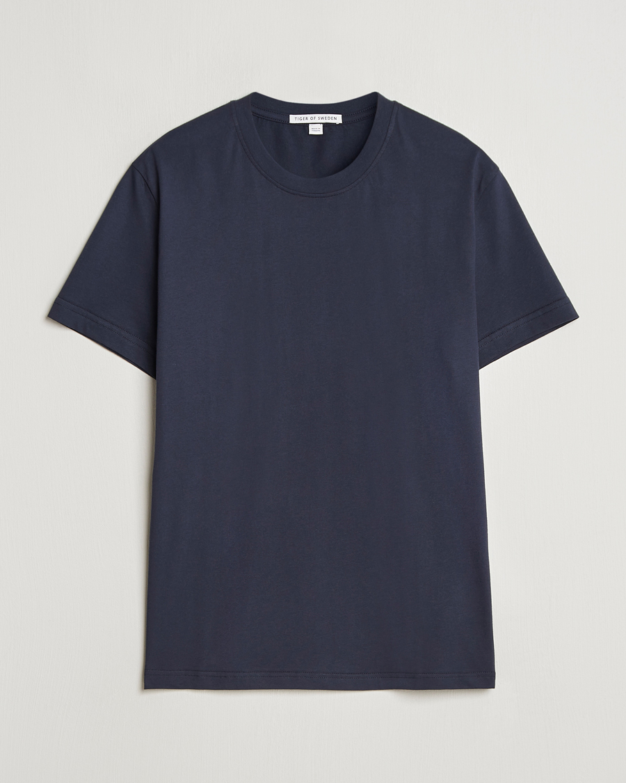 Herre | T-Shirts | Tiger of Sweden | Dillan Crew Neck T-Shirt Light Ink