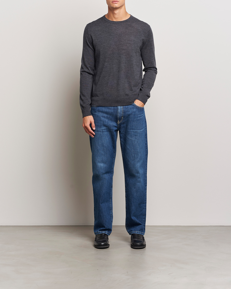 Herre | Trøjer | Tiger of Sweden | Connor Crew Neck Pullover Grey Street