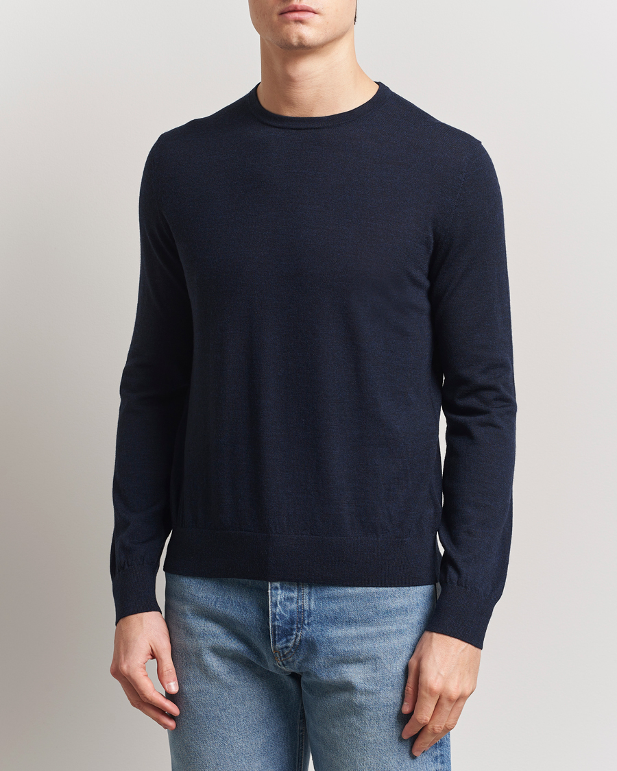 Herre | Trøjer | Tiger of Sweden | Connor Crew Neck Pullover Light Ink