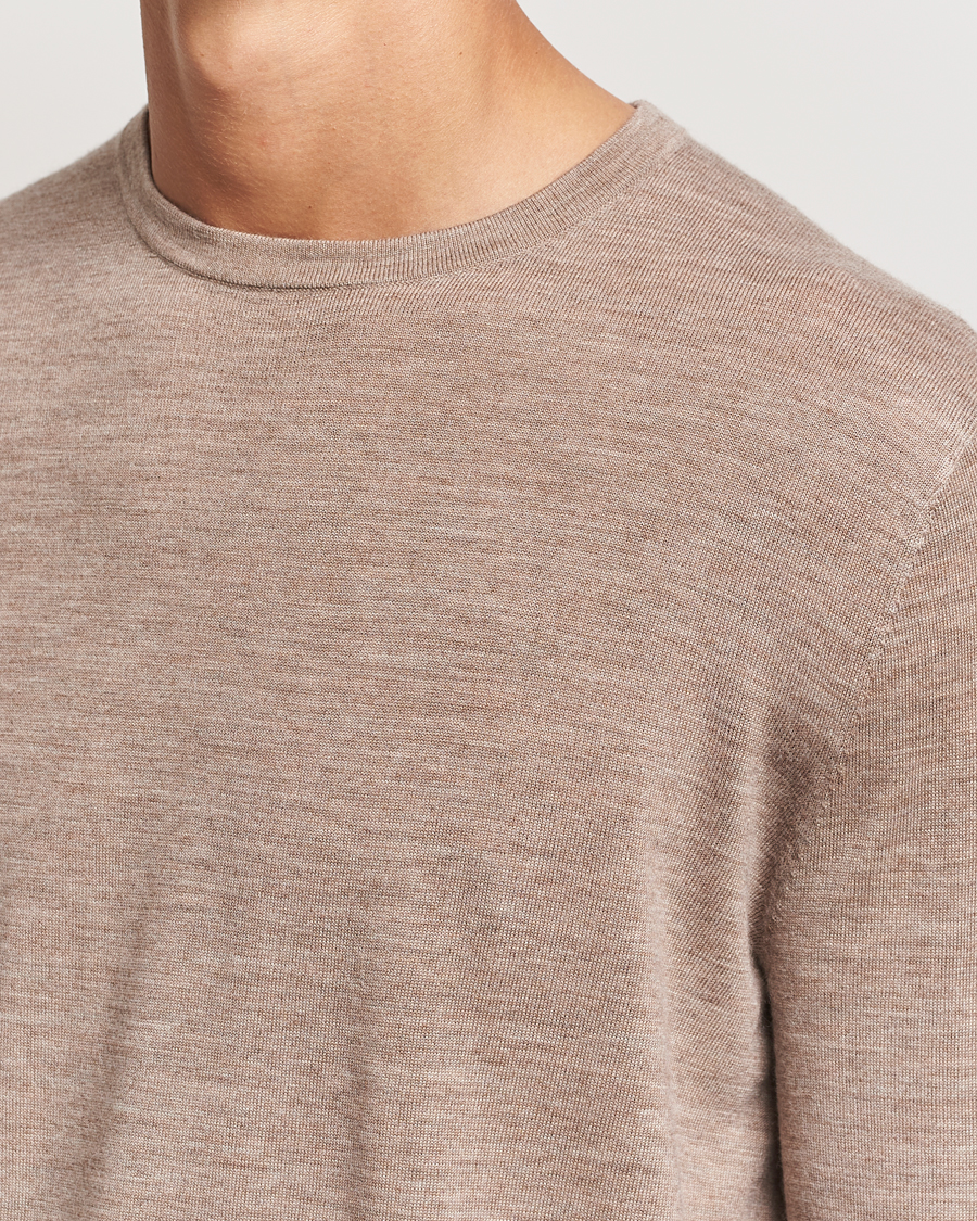 Herre | Trøjer | Tiger of Sweden | Connor Crew Neck Pullover Beige Melange