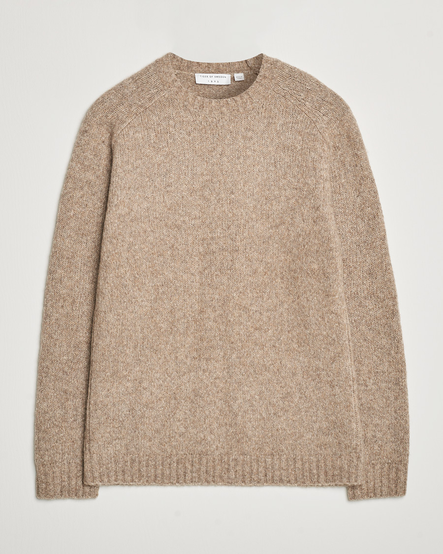 Herre | Trøjer | Tiger of Sweden | Adryan Yak/Alpaca Knitted Sweater Dirt Tape