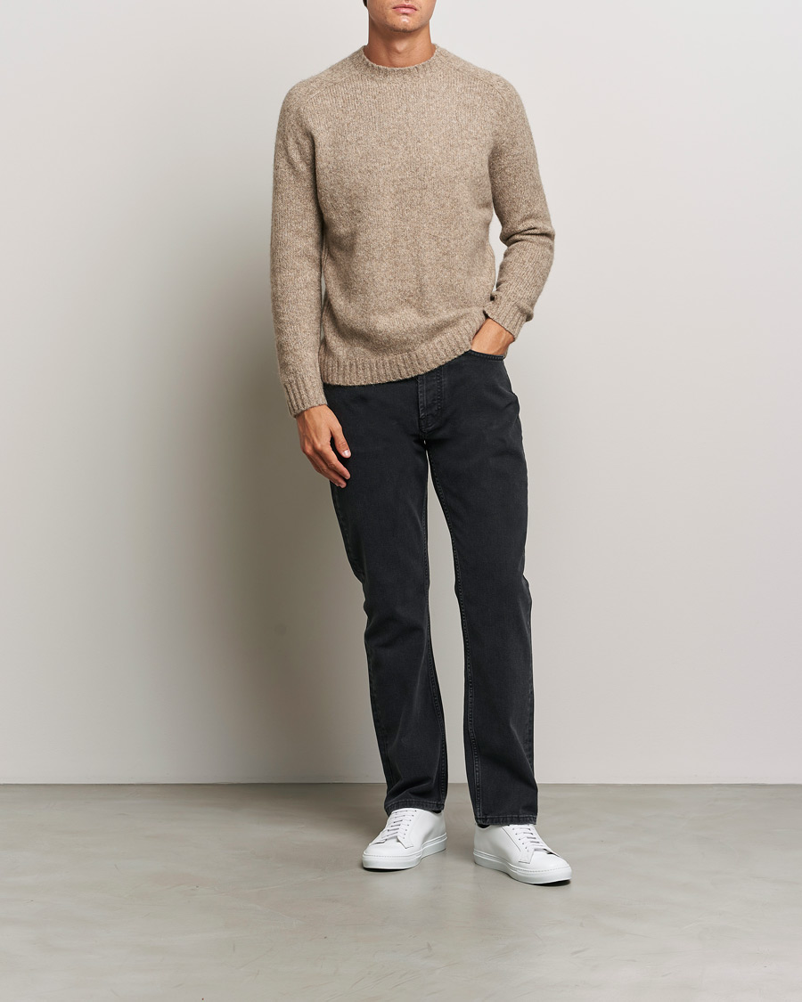 Herre | Trøjer | Tiger of Sweden | Adryan Yak/Alpaca Knitted Sweater Dirt Tape