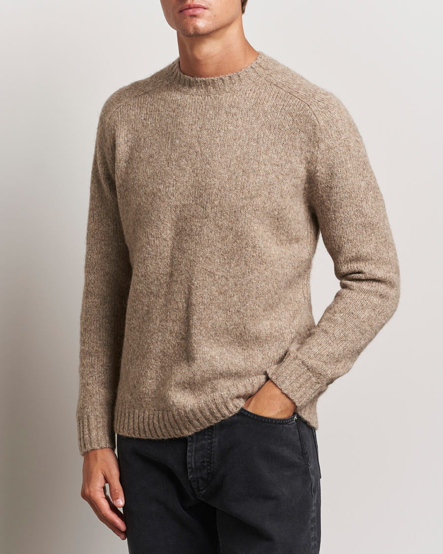 Herre | Trøjer | Tiger of Sweden | Adryan Yak/Alpaca Knitted Sweater Dirt Tape