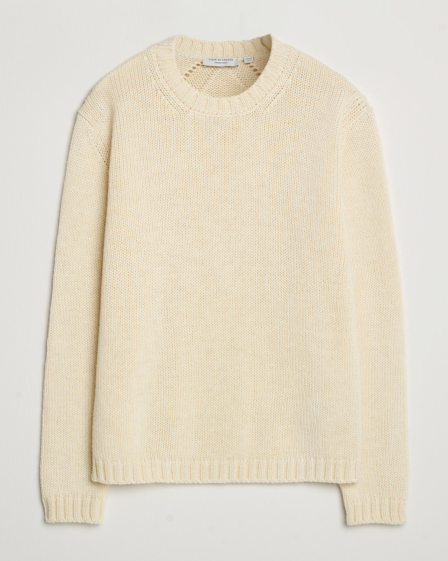Herre | Trøjer | Tiger of Sweden | Gregory Swedish Wool Sweater Seashell