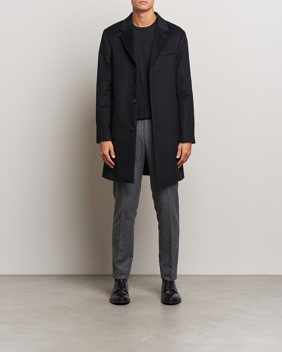 Herre | Jakker | Tiger of Sweden | Finnan Wool/Cashmere Coat Black