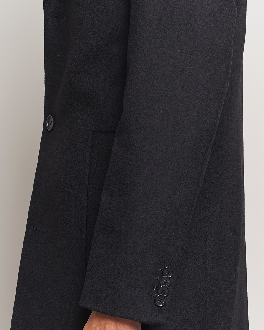 Herre | Jakker | Tiger of Sweden | Finnan Wool/Cashmere Coat Black