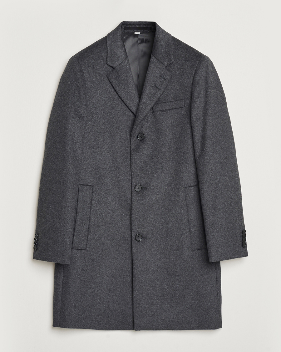 Herre | Jakker | Tiger of Sweden | Finnan Wool/Cashmere Coat Grey Melange