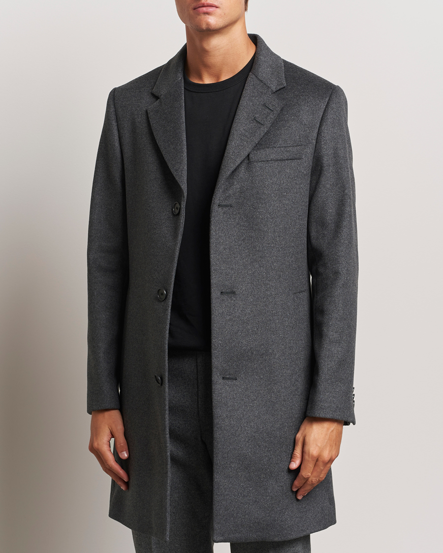 Herre | Jakker | Tiger of Sweden | Finnan Wool/Cashmere Coat Grey Melange