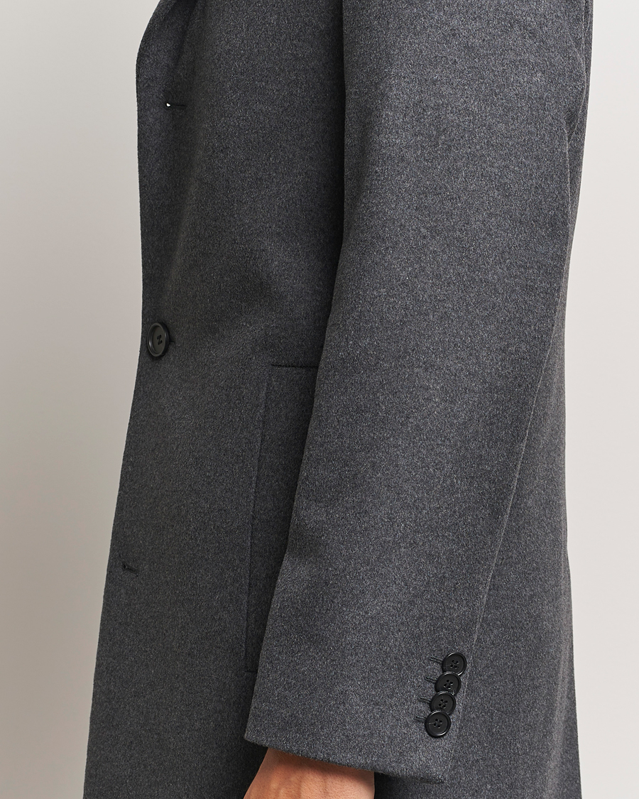 Herre | Jakker | Tiger of Sweden | Finnan Wool/Cashmere Coat Grey Melange