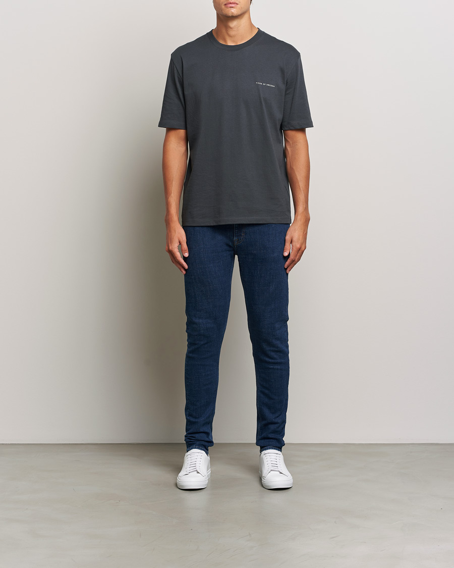 Herre | Jeans | Tiger of Sweden | Evolve Stretch Cotton Jeans Medium Blue