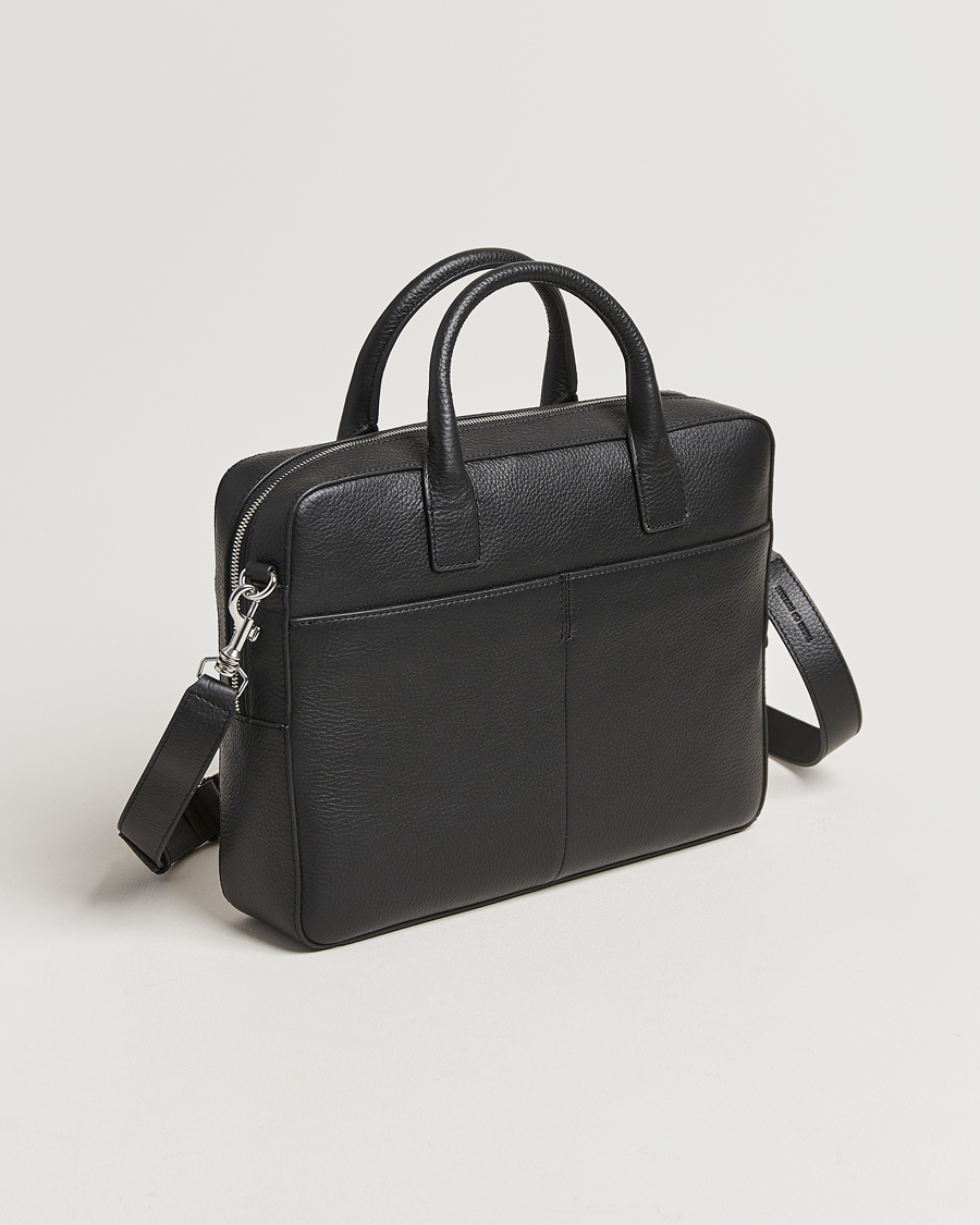 Herre | Tiger of Sweden Beckholmen Leather Briefcase Black | Tiger of Sweden | Beckholmen Leather Briefcase Black