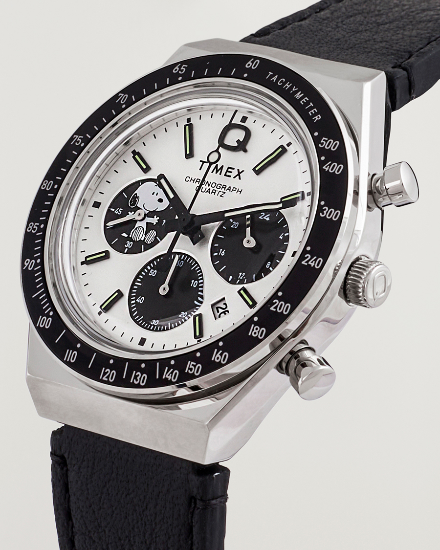 Herre | Timex Q Timex Snoopy Chronograph 40mm White Dial | Timex | Q Snoopy Chronograph 40mm White Dial