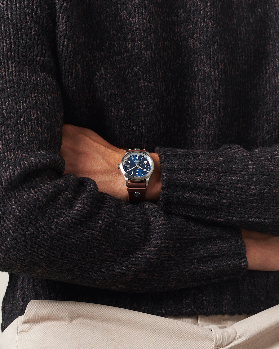 Herre | Timex Pan Am GMT Stainless Steel 39mm Blue Dial | Timex | Pan Am GMT Stainless Steel 39mm Blue Dial