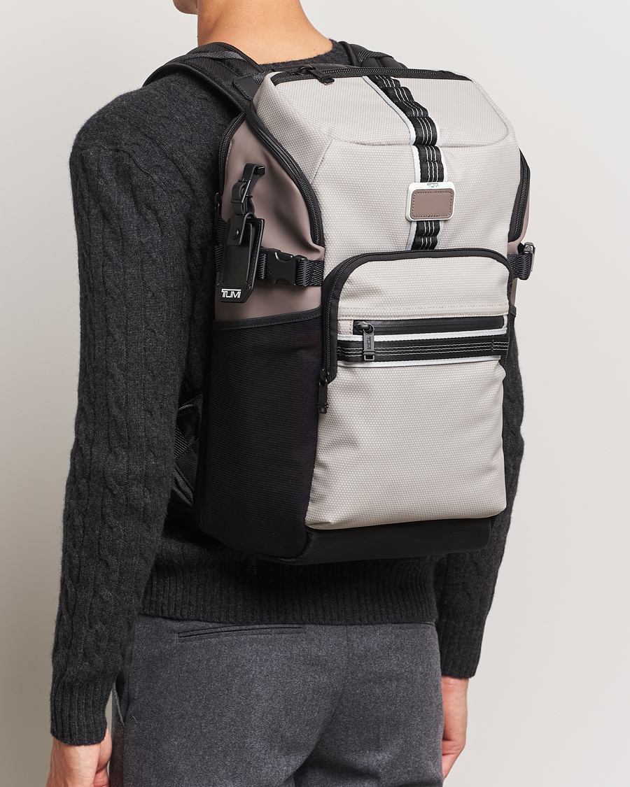 Herre | TUMI Alpha Bravo Reserve Backpack Chalk | TUMI | Alpha Bravo Reserve Backpack Chalk