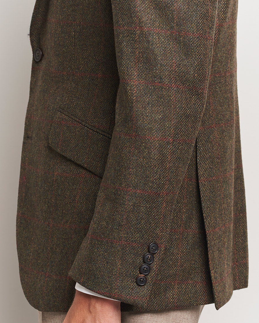 Herre | Blazere & jakker | Walker Slater | Edward Lambswool Windowpane Blazer Green