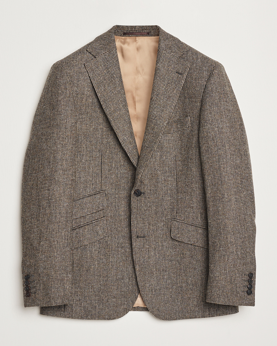 Herre | Blazere & jakker | Walker Slater | Edward Lambswool Pepita Blazer Brown
