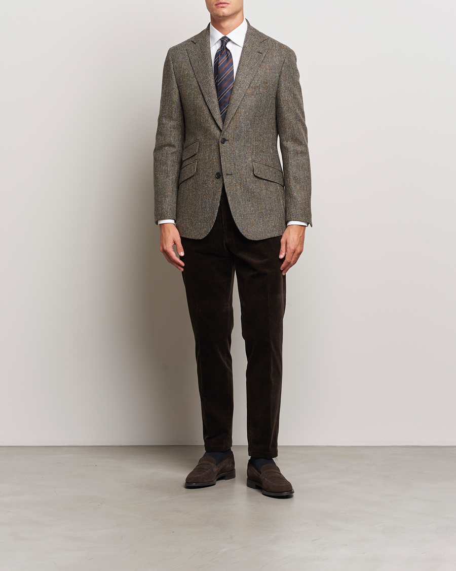 Herre | Blazere & jakker | Walker Slater | Edward Lambswool Pepita Blazer Brown
