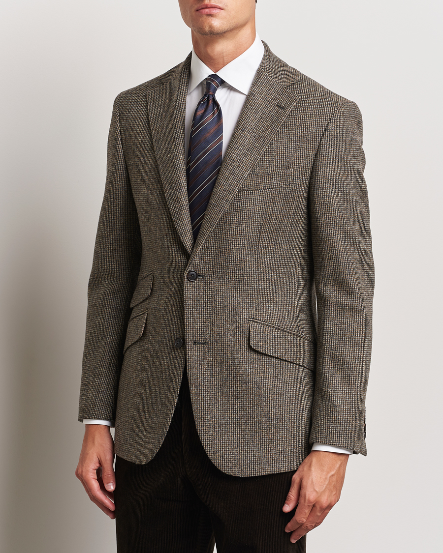 Herre | Blazere & jakker | Walker Slater | Edward Lambswool Pepita Blazer Brown
