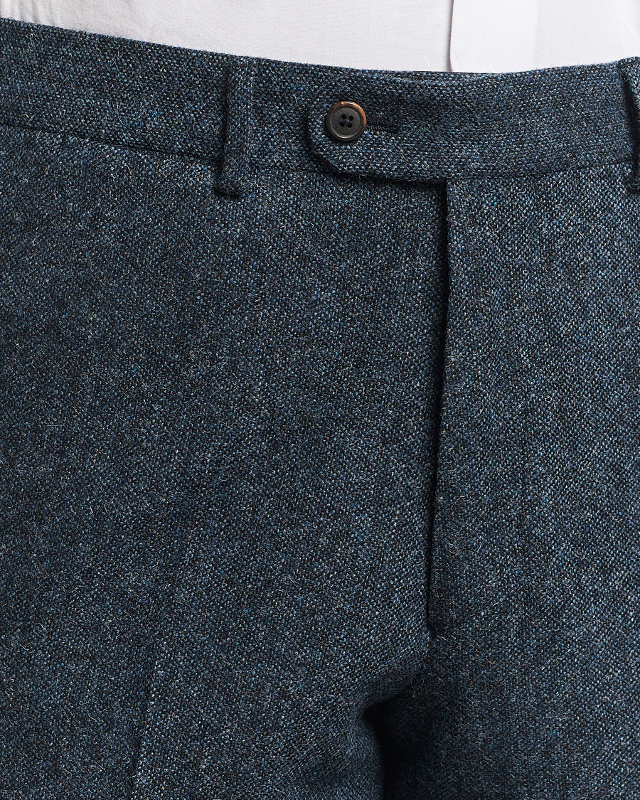 Herre | Bukser | Walker Slater | Edward Wool Donegal Trousers Navy