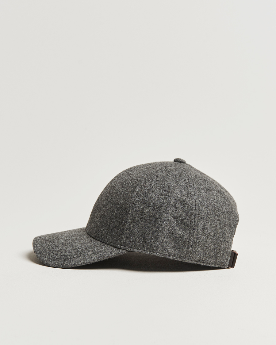 Herre | Hatte & kasketter | Varsity Headwear | Cashmere Baseball Cap Flint Grey