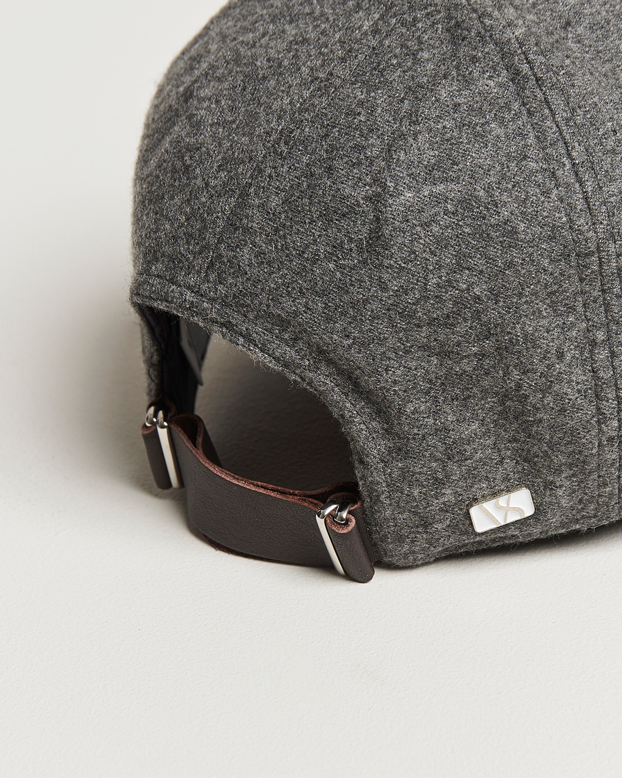 Herre | Hatte & kasketter | Varsity Headwear | Cashmere Baseball Cap Flint Grey