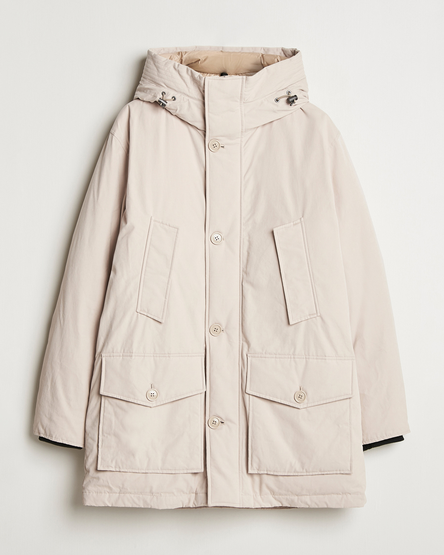 Herre | Jakker | Woolrich | Peached Cotton Arctic Parka Oxford Tan