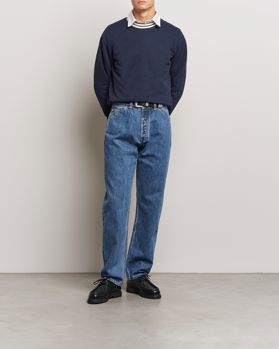 Herre | Bukser | Drake's | 5-Pocket Japanese Selvedge Jeans Bleach