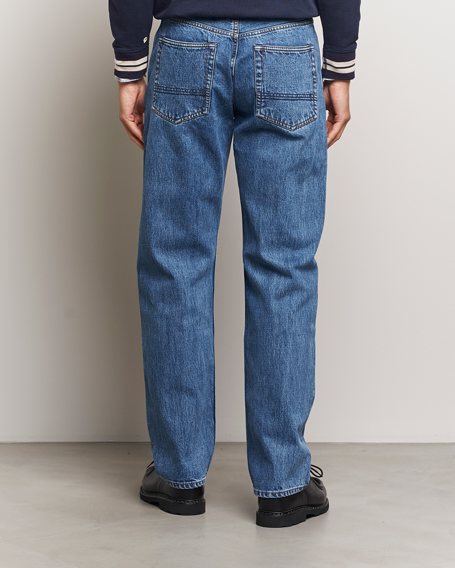 Herre | Jeans | Drake's | 5-Pocket Japanese Selvedge Jeans Bleach