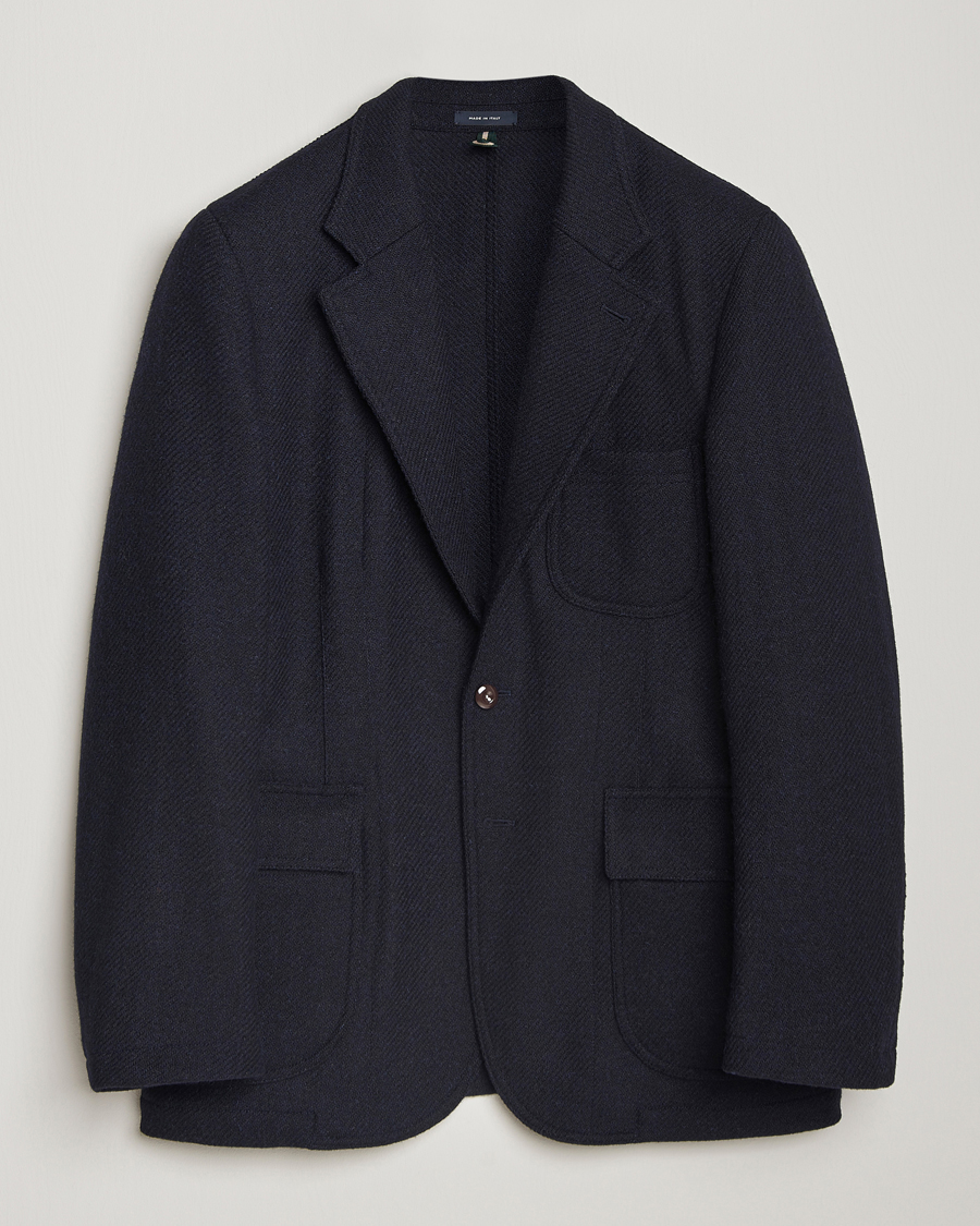 Herre | Blazere & jakker | Drake's | MKVII Harris Tweed Blazer Navy