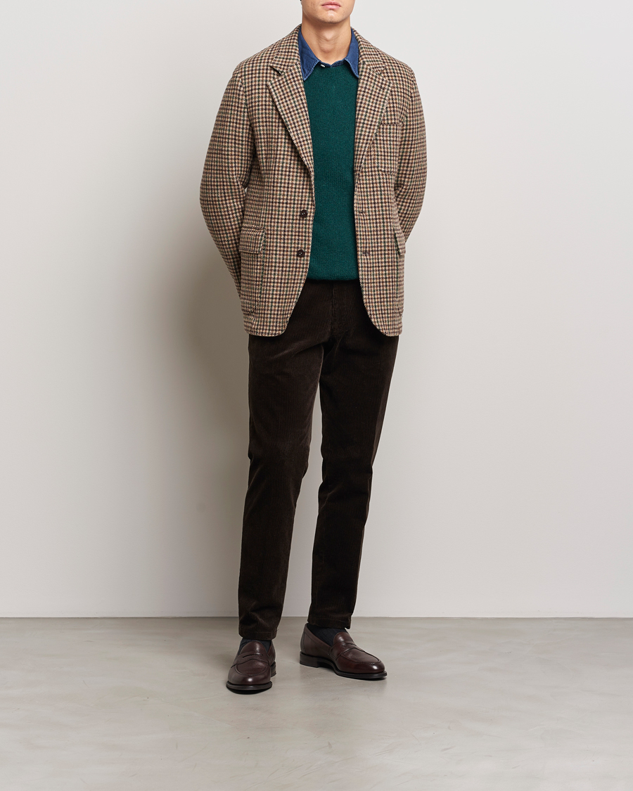 Herre | Blazere & jakker | Drake's | MKVII Gun Check Tweed Blazer Brown