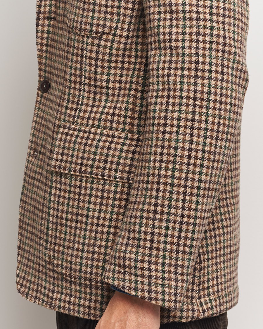 Herre | Blazere & jakker | Drake's | MKVII Gun Check Tweed Blazer Brown