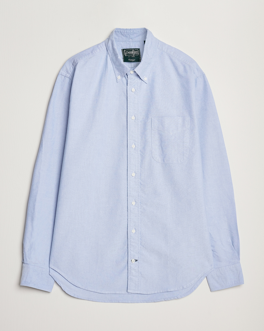 Herre | Skjorter | Gitman Vintage | Button Down Oxford Shirt Light Blue