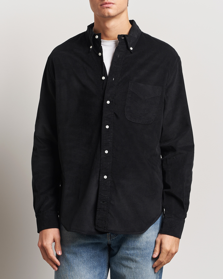 Herre | Skjorter | Gitman Vintage | Button Down Corduroy Shirt Black