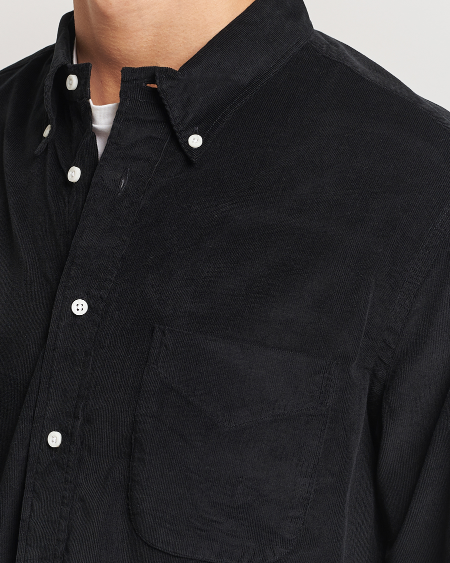 Herre | Skjorter | Gitman Vintage | Button Down Corduroy Shirt Black