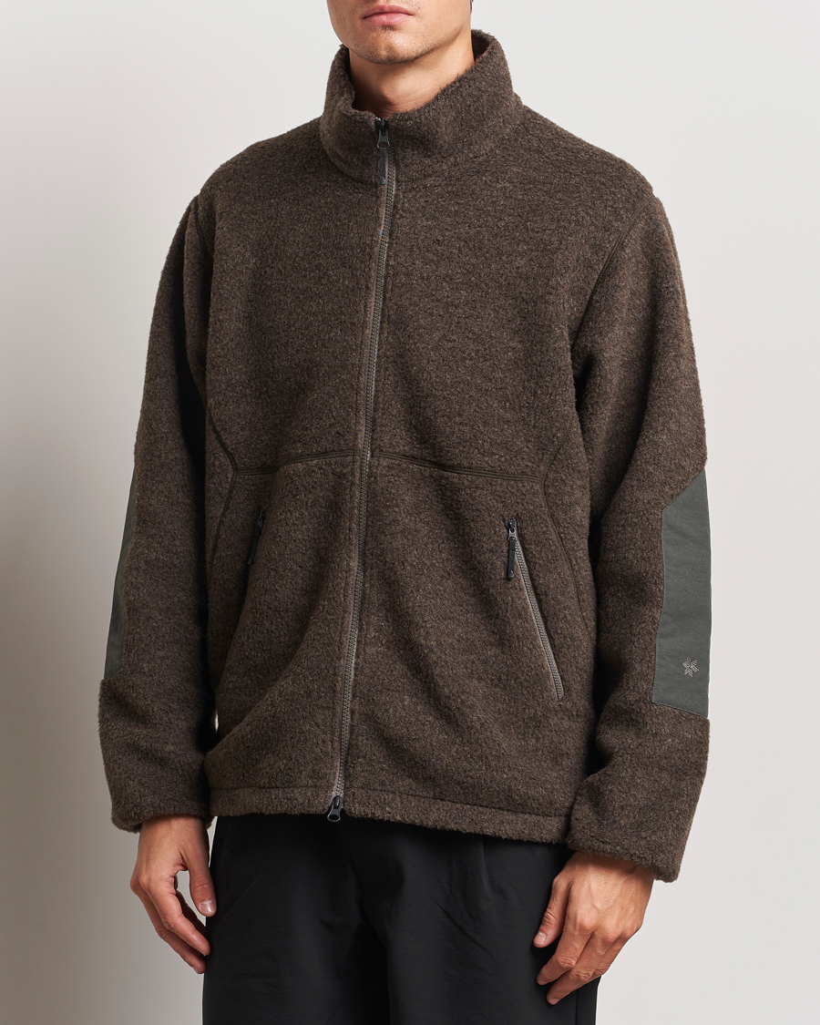 Herre | Jakker | Goldwin | Wool Boa Fleece Jacket Brown