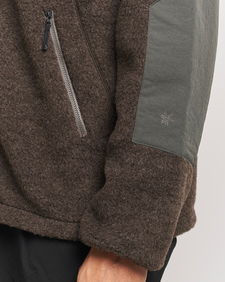 Herre | Jakker | Goldwin | Wool Boa Fleece Jacket Brown