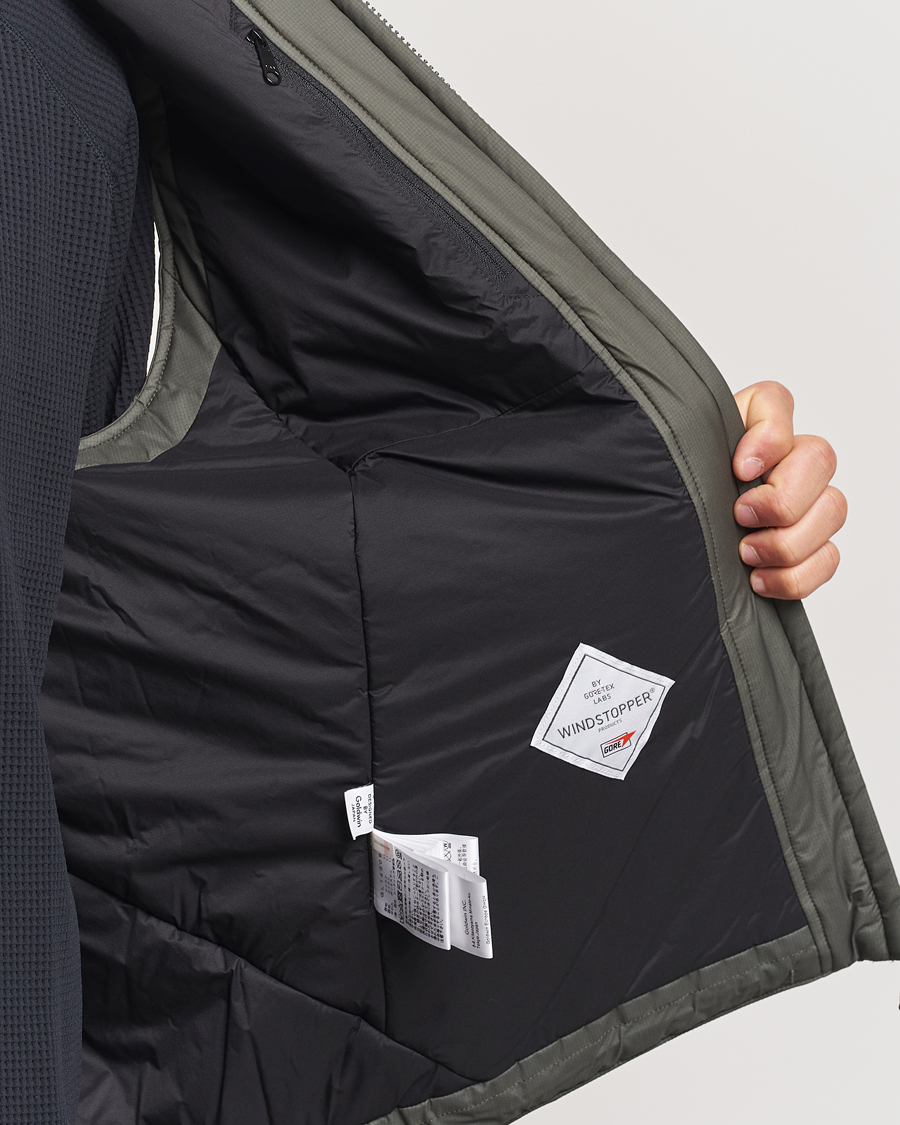 Herre | Jakker | Goldwin | GORE-TEX Windstopper Puffy Vest Dark Olive