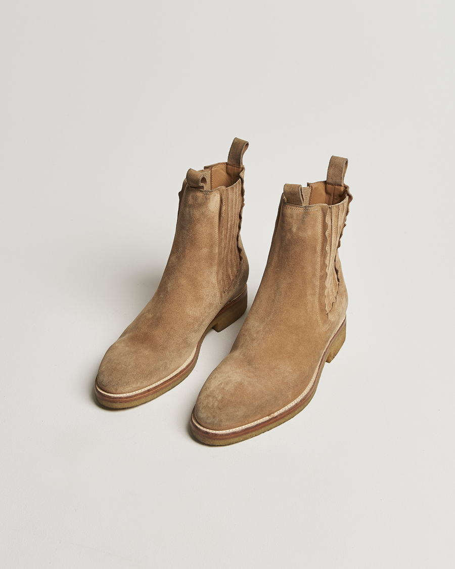 Herre | Golden Goose Chelsea Boots Beige Suede | Golden Goose | Chelsea Boots Beige Suede