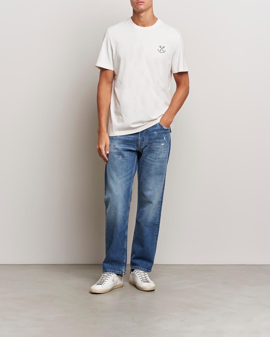 Herre | T-Shirts | Golden Goose | Journey Short Sleeve T-Shirt Heritage White