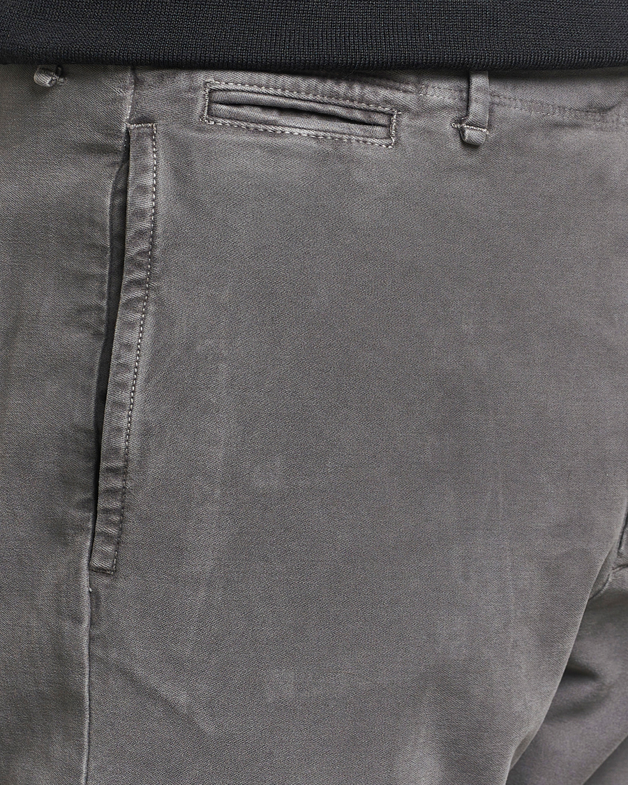 Herre | Bukser | Incotex | Regular Fit Moleskin Slacks Dark Grey