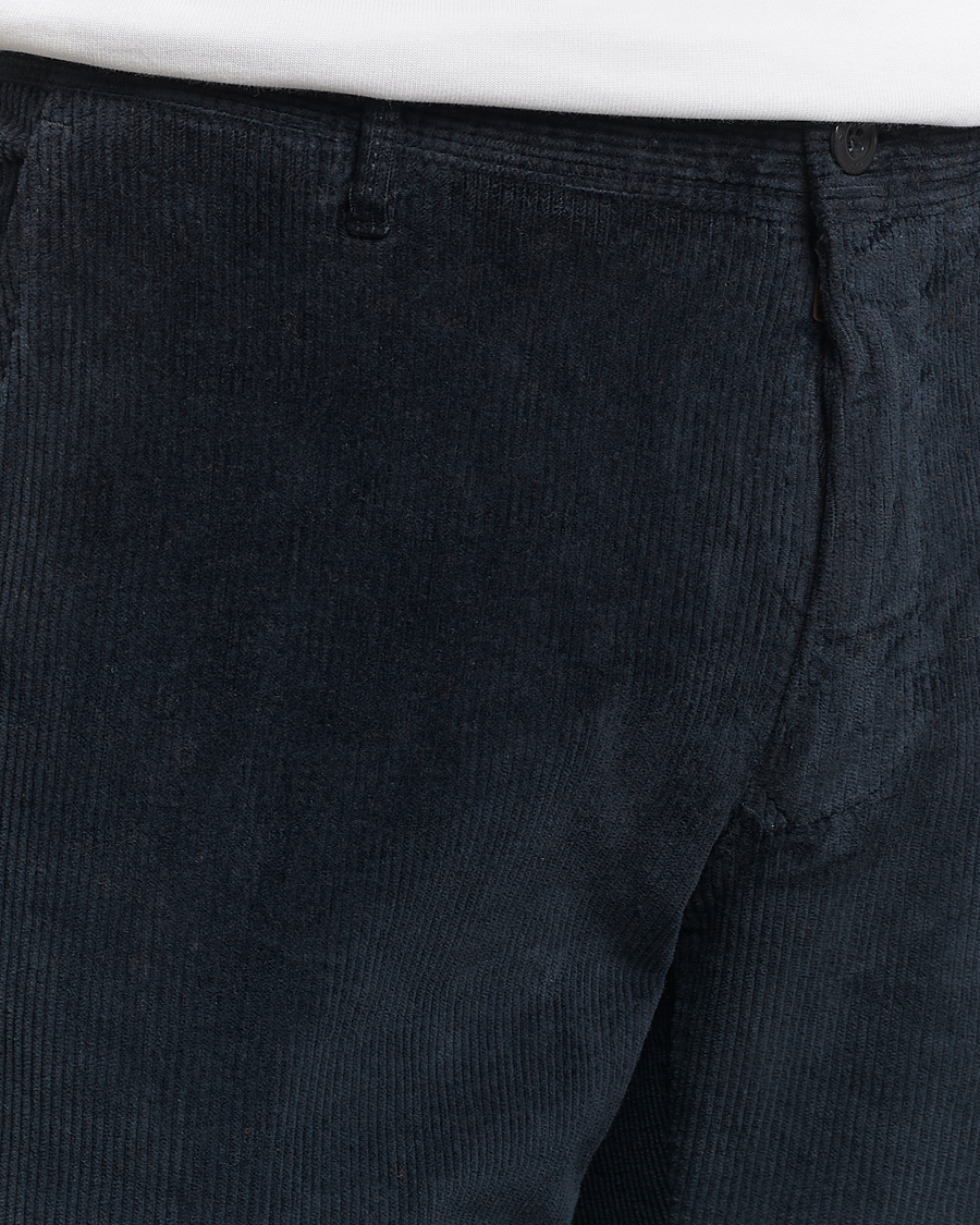 Herre | Bukser | Incotex | Slim Fit Leisure Cord Slacks Navy