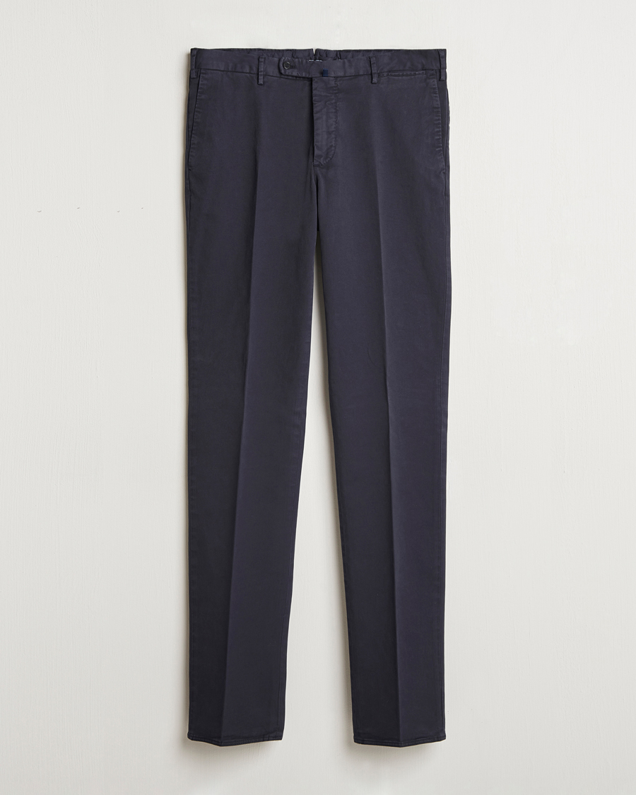 Herre | Bukser | Incotex | Regular Fit Cotton Stretch Chinos Navy