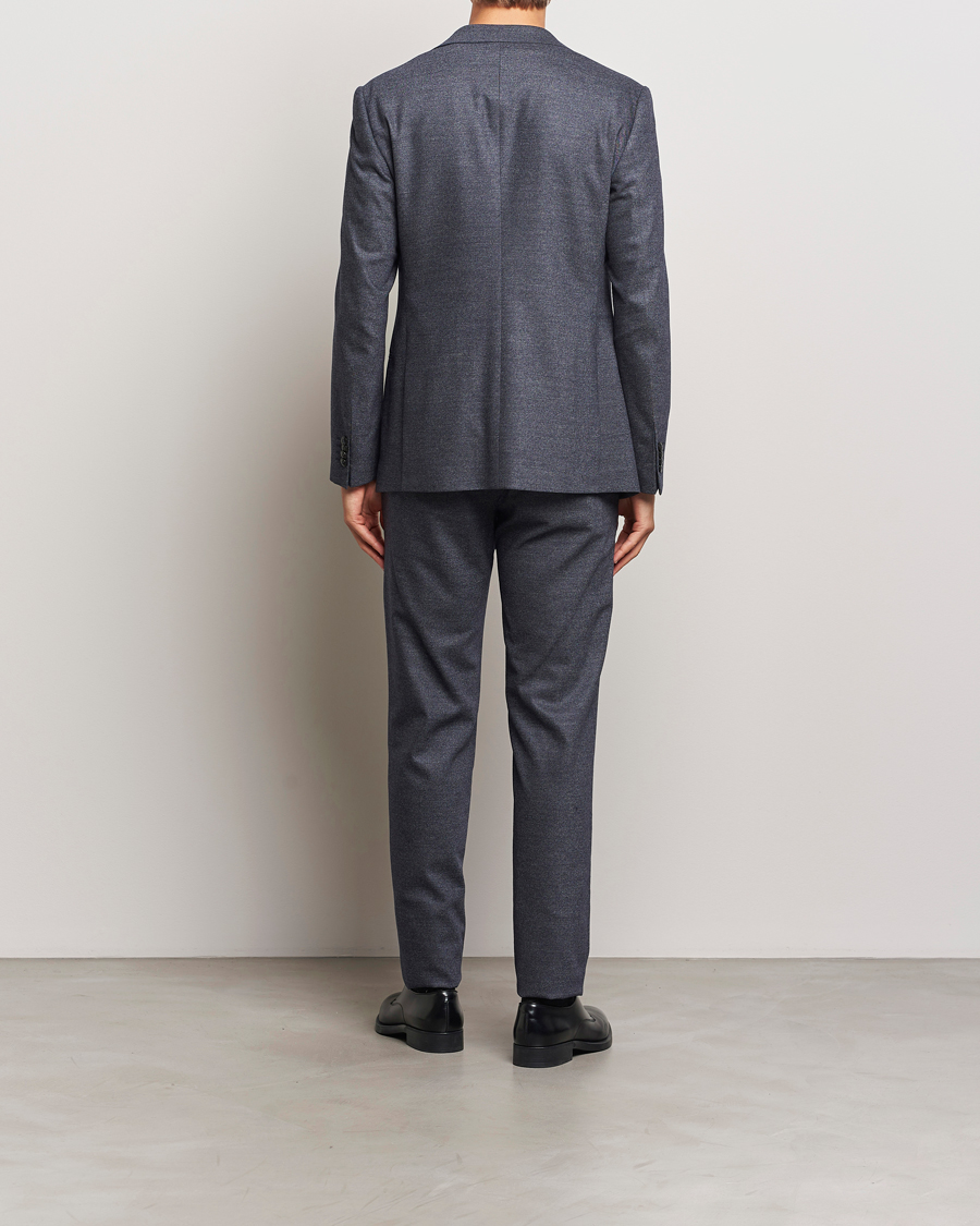 Herre | Jakkesæt | Giorgio Armani | Soho Wool/Cashmere Flannel Suit Navy Melange