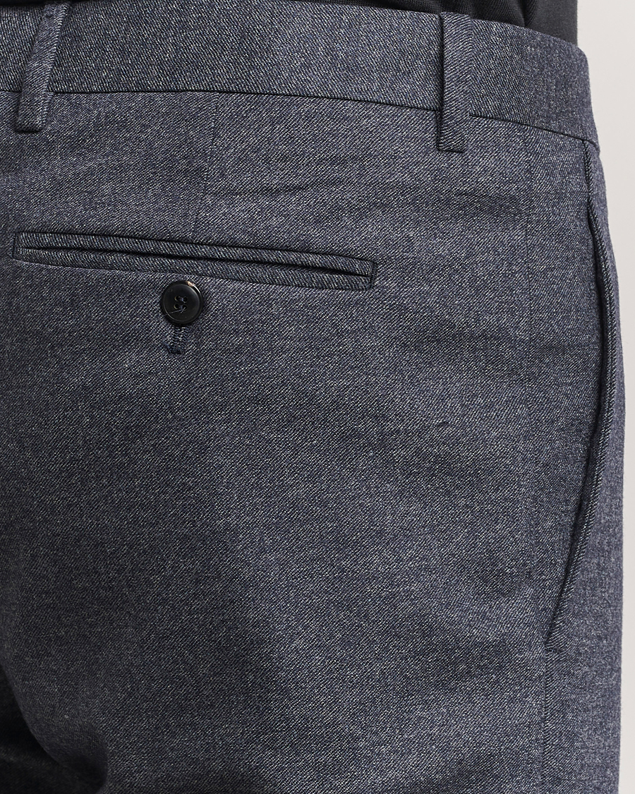 Herre | Giorgio Armani Soho Wool/Cashmere Flannel Suit Navy Melange | Giorgio Armani | Soho Wool/Cashmere Flannel Suit Navy Melange