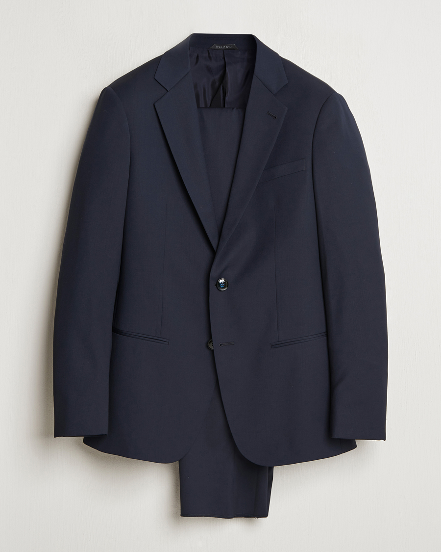 Herre | Giorgio Armani Soho Virgin Wool Suit Navy | Giorgio Armani | Soho Virgin Wool Suit Navy