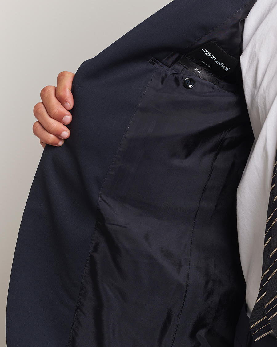 Herre | Giorgio Armani Soho Virgin Wool Suit Navy | Giorgio Armani | Soho Virgin Wool Suit Navy