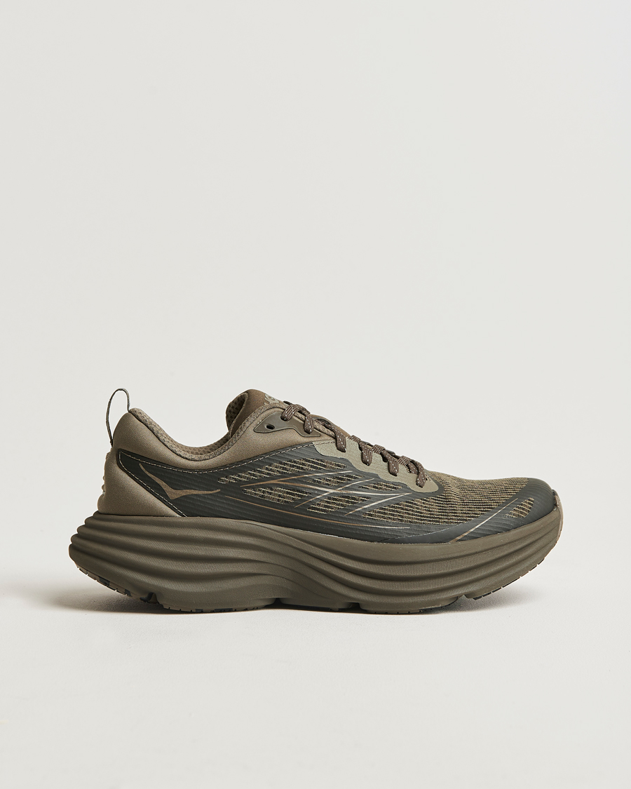 Herre | Hoka Stealth/Tech Bondi 8 Deep Umber/Black | Hoka | Stealth/Tech Bondi 8 Deep Umber/Black