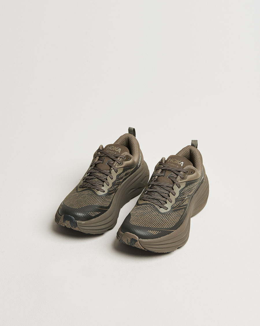 Herre | Hoka Stealth/Tech Bondi 8 Deep Umber/Black | Hoka | Stealth/Tech Bondi 8 Deep Umber/Black