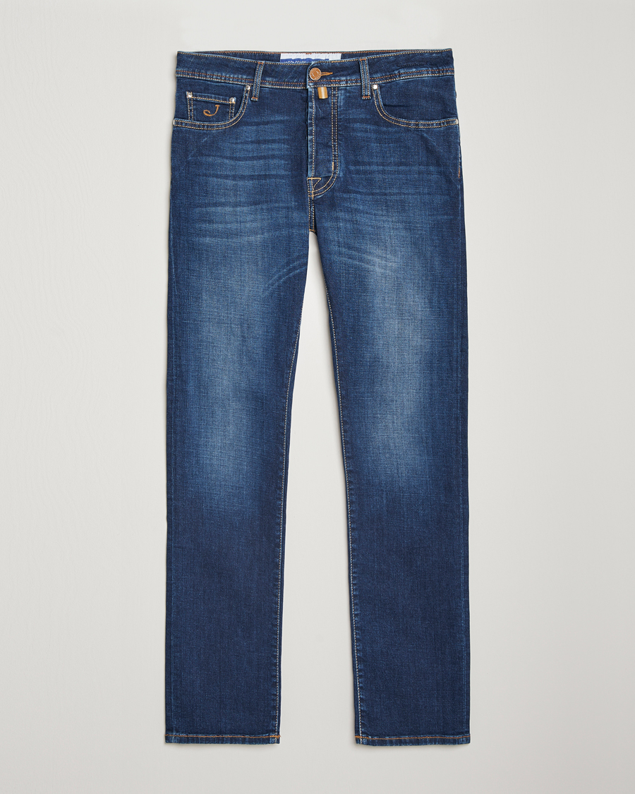Herre | Jeans | Jacob Cohën | Bard Slim Fit Stretch Jeans Mid Blue